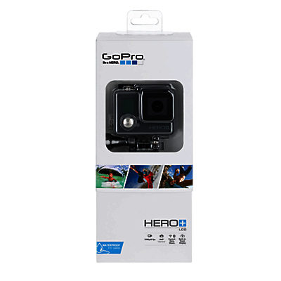 GoPro Hero+LCD Camcorder, HD 1080p, 8MP, Bluetooth, Wi-Fi, Waterproof, Freezeproof, Shockproof, Dustproof with LCD Touchscreen Display